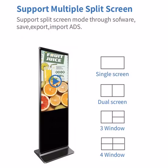 Custom 49 Inch Capacitive Touch Ultra Thin Android Network Advertising Player Equipment LED Stands Display LCD Digital Signage