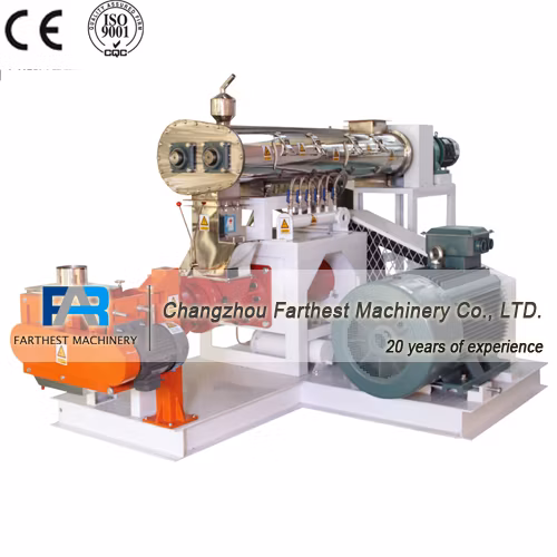 Multifunktionaler Tierfutterextruder und Expander in einer Maschine